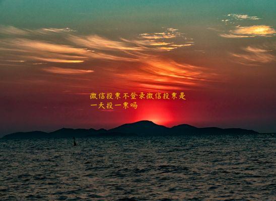 微信投票不登录微信投票是一天投一票吗 