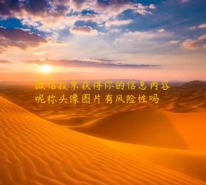 微信投票获得你的信息内容呢称头像图片有风险性吗