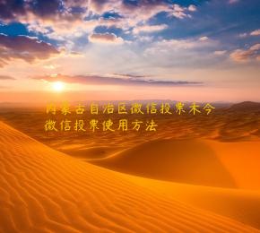 内蒙古自治区微信投票禾今微信投票使用方法