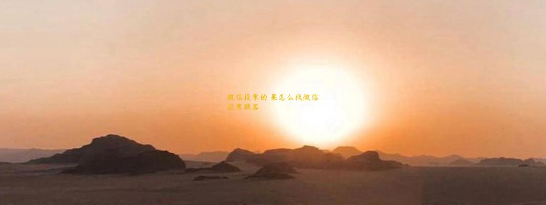 微信投票的結果怎么找微信投票顾客