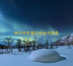 微信刷票器怎样绕开登录